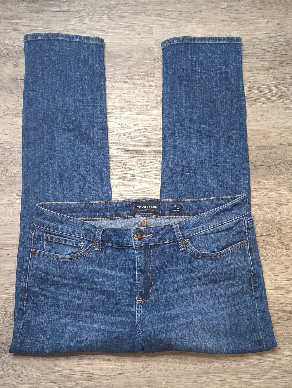 S1204 Lolita Skinny Mid Rise👖Lucky Brand Women's Size 14 Jeans